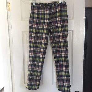 JCrew Plaid Ankle Skinny Pants